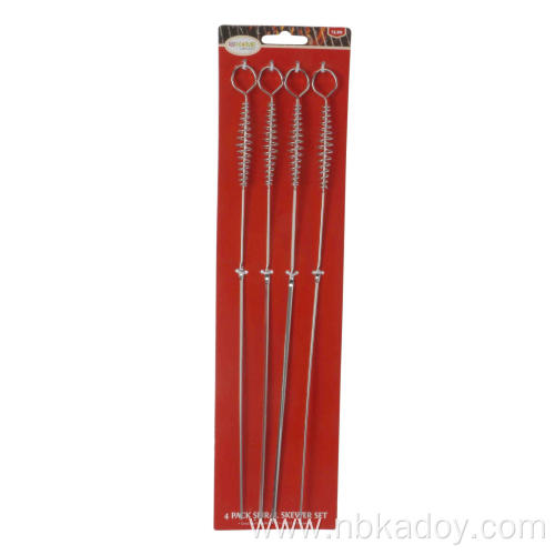 4 PACK SPIRAL SKEWER SET